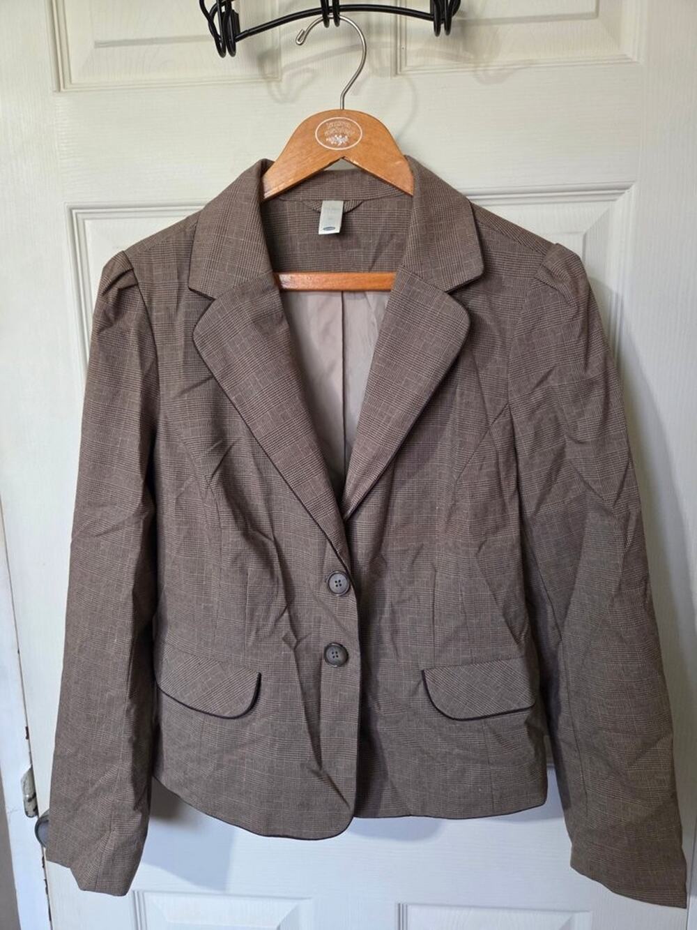 Old Navy Women's Plaid Blazer Jacket